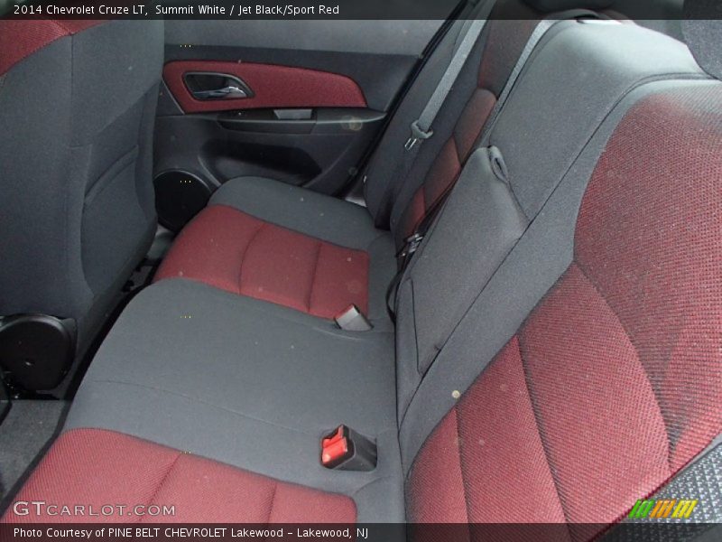 Summit White / Jet Black/Sport Red 2014 Chevrolet Cruze LT