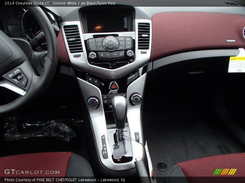 Summit White / Jet Black/Sport Red 2014 Chevrolet Cruze LT