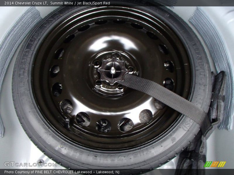 Summit White / Jet Black/Sport Red 2014 Chevrolet Cruze LT