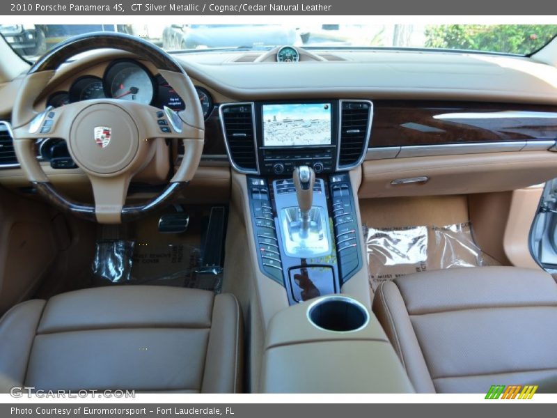 GT Silver Metallic / Cognac/Cedar Natural Leather 2010 Porsche Panamera 4S