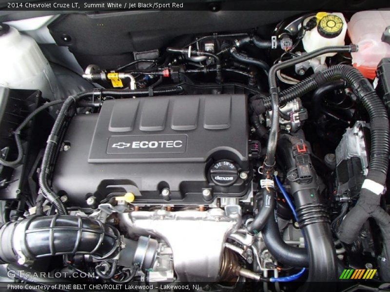 Summit White / Jet Black/Sport Red 2014 Chevrolet Cruze LT