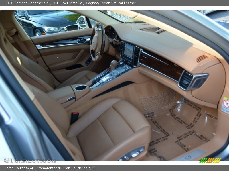 GT Silver Metallic / Cognac/Cedar Natural Leather 2010 Porsche Panamera 4S