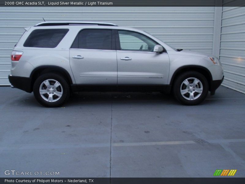 Liquid Silver Metallic / Light Titanium 2008 GMC Acadia SLT