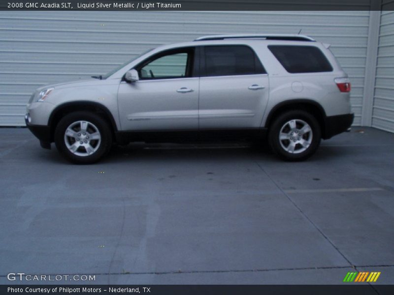 Liquid Silver Metallic / Light Titanium 2008 GMC Acadia SLT