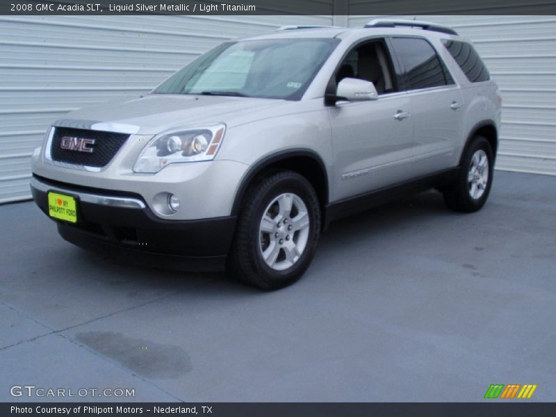 Liquid Silver Metallic / Light Titanium 2008 GMC Acadia SLT