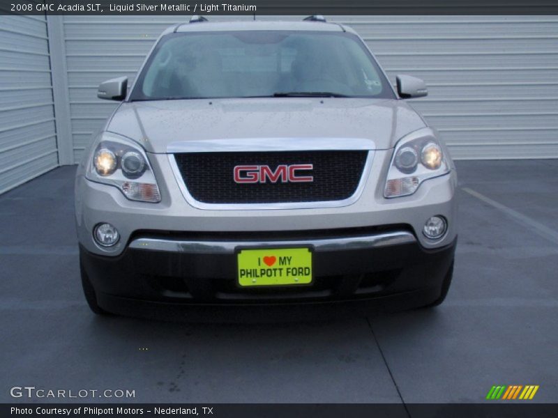 Liquid Silver Metallic / Light Titanium 2008 GMC Acadia SLT