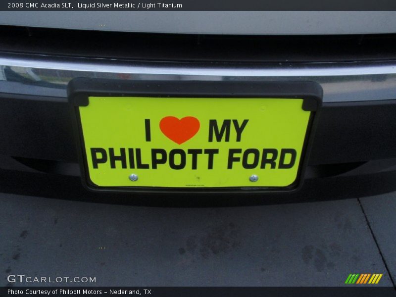 Liquid Silver Metallic / Light Titanium 2008 GMC Acadia SLT