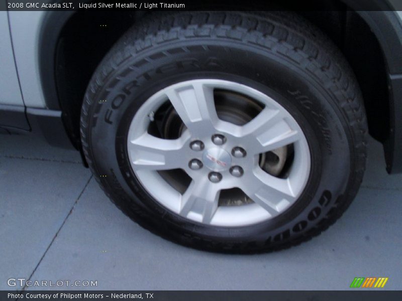 Liquid Silver Metallic / Light Titanium 2008 GMC Acadia SLT
