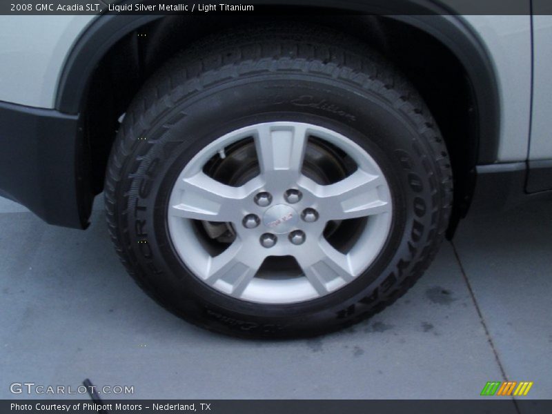 Liquid Silver Metallic / Light Titanium 2008 GMC Acadia SLT