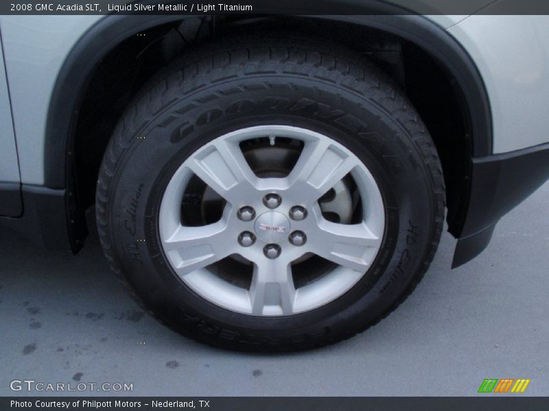 Liquid Silver Metallic / Light Titanium 2008 GMC Acadia SLT