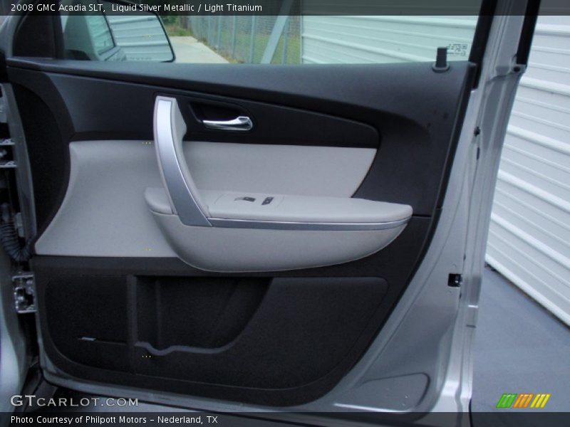 Liquid Silver Metallic / Light Titanium 2008 GMC Acadia SLT