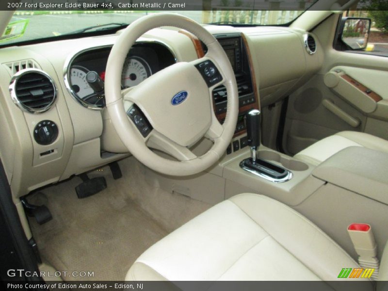 Carbon Metallic / Camel 2007 Ford Explorer Eddie Bauer 4x4
