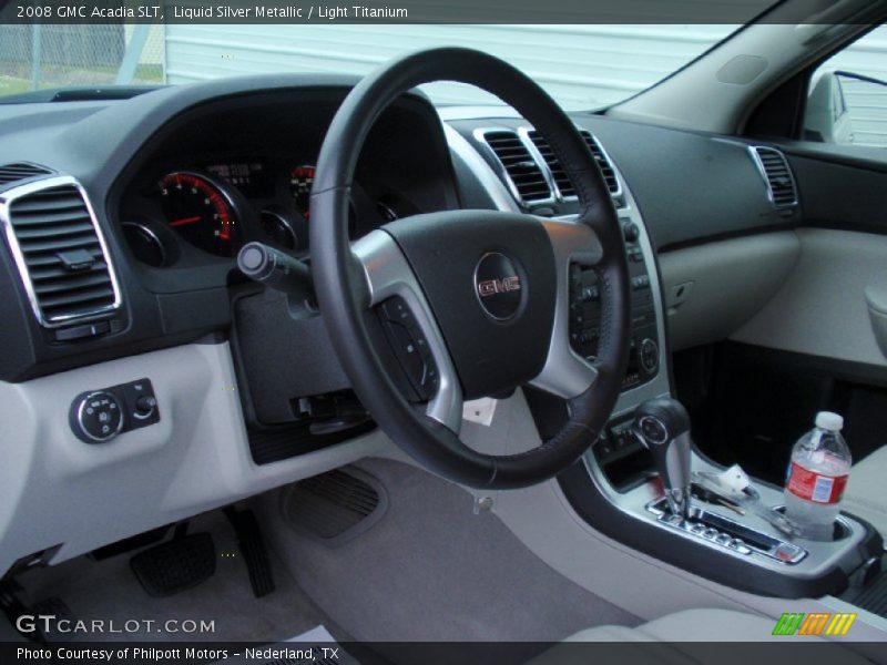 Liquid Silver Metallic / Light Titanium 2008 GMC Acadia SLT