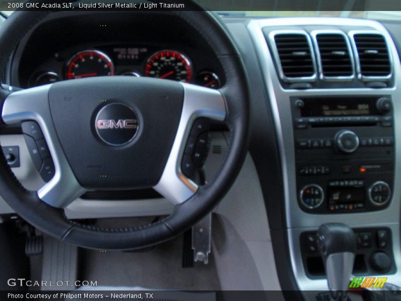 Liquid Silver Metallic / Light Titanium 2008 GMC Acadia SLT