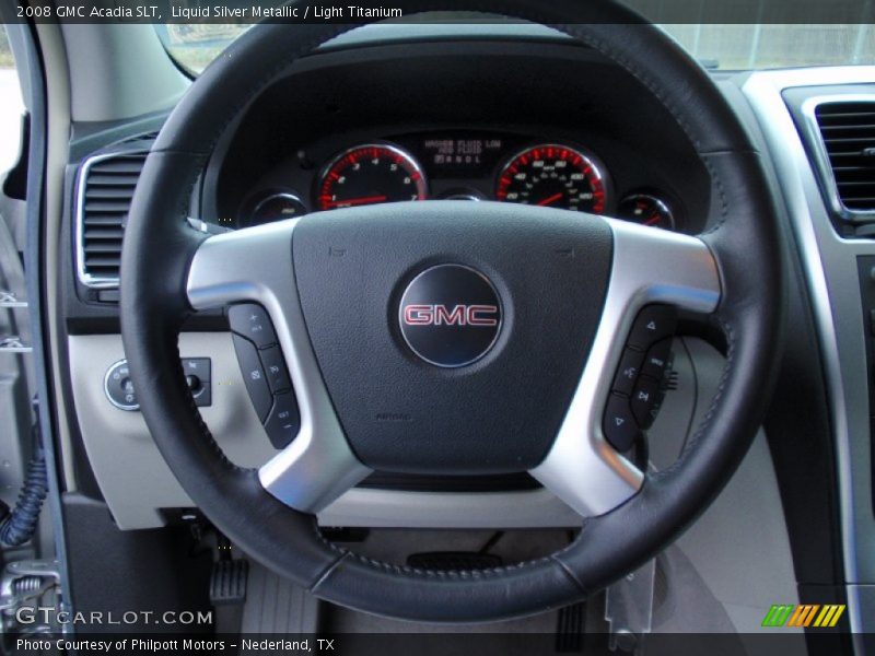 Liquid Silver Metallic / Light Titanium 2008 GMC Acadia SLT