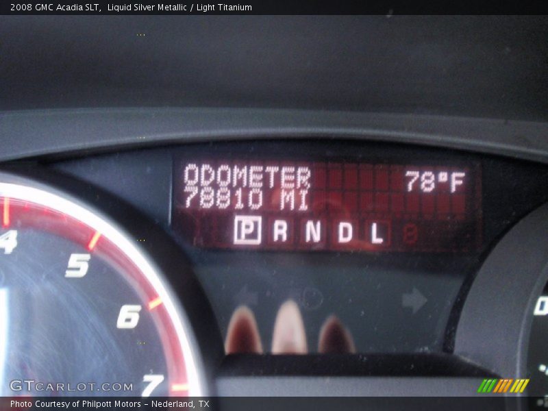Liquid Silver Metallic / Light Titanium 2008 GMC Acadia SLT