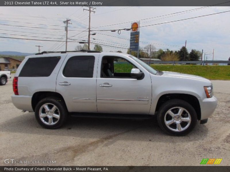 Silver Ice Metallic / Ebony 2013 Chevrolet Tahoe LTZ 4x4