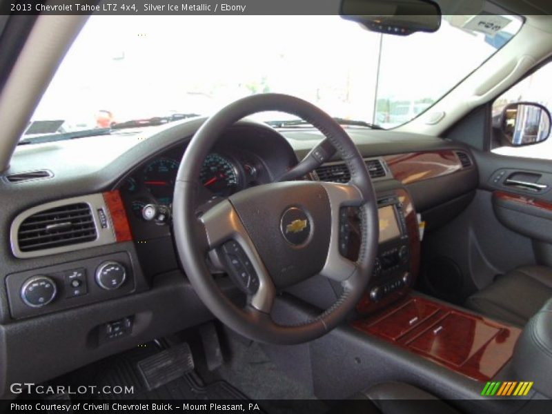 Silver Ice Metallic / Ebony 2013 Chevrolet Tahoe LTZ 4x4