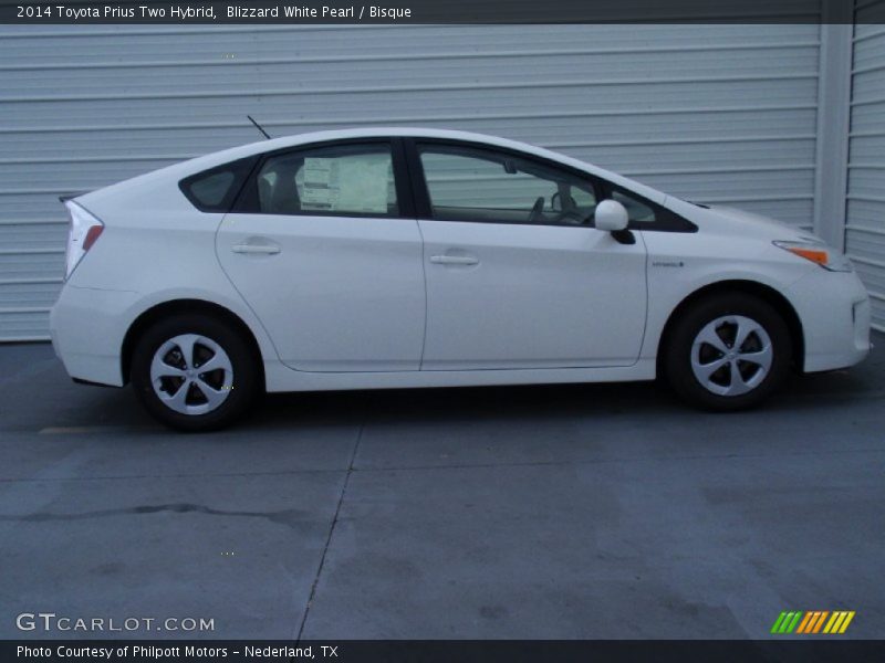 Blizzard White Pearl / Bisque 2014 Toyota Prius Two Hybrid