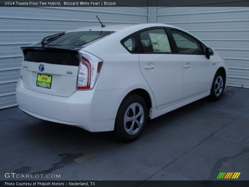 Blizzard White Pearl / Bisque 2014 Toyota Prius Two Hybrid