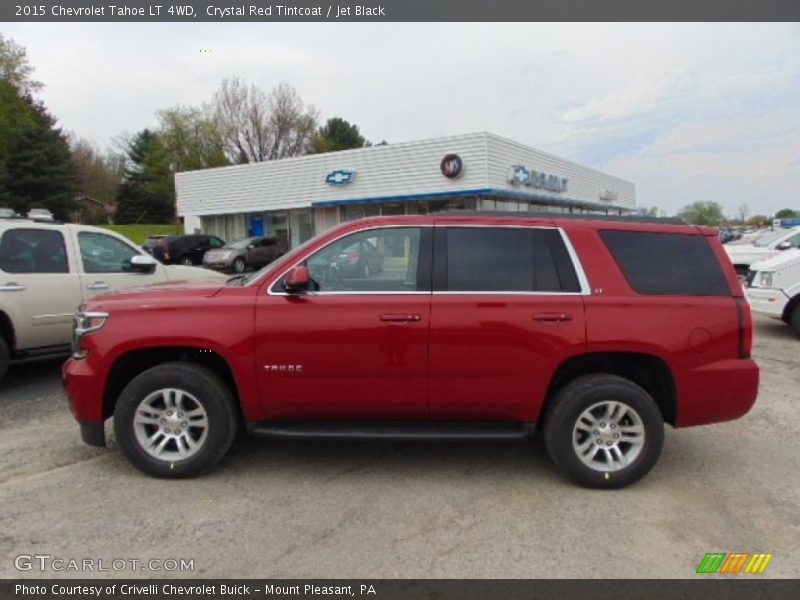 Crystal Red Tintcoat / Jet Black 2015 Chevrolet Tahoe LT 4WD