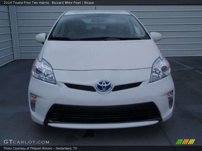 Blizzard White Pearl / Bisque 2014 Toyota Prius Two Hybrid
