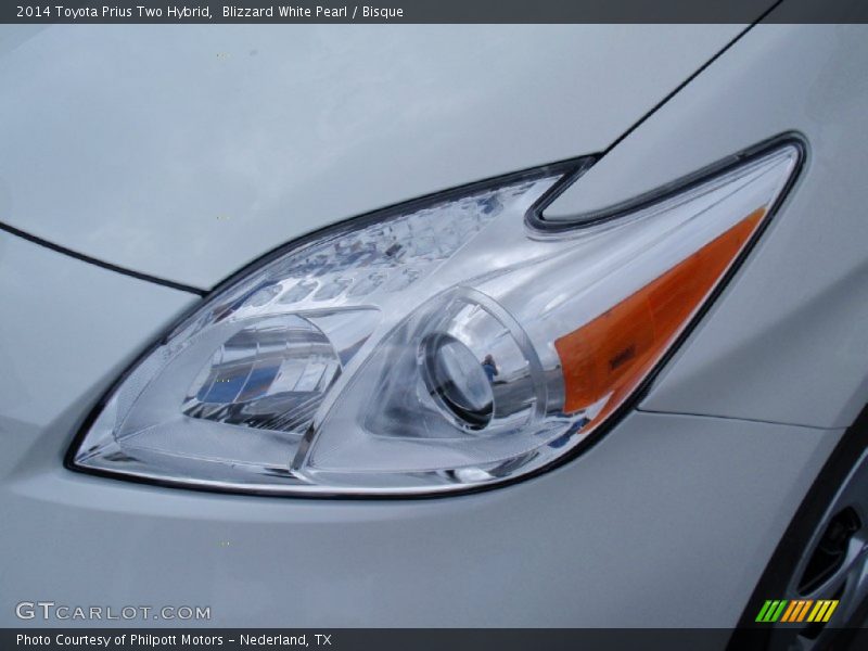 Blizzard White Pearl / Bisque 2014 Toyota Prius Two Hybrid