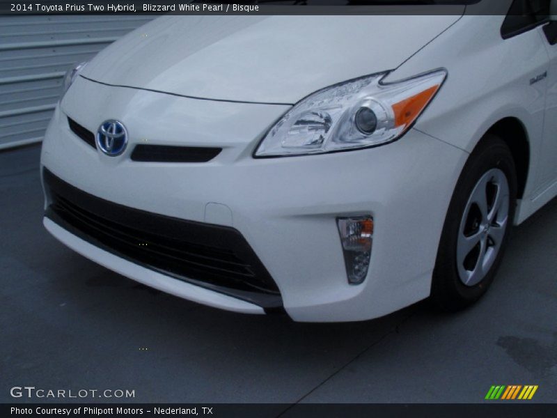 Blizzard White Pearl / Bisque 2014 Toyota Prius Two Hybrid