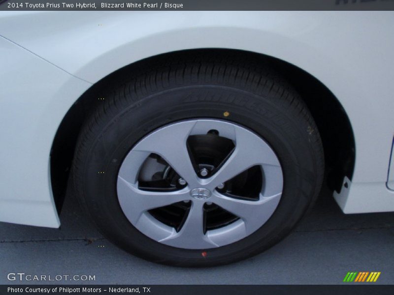 Blizzard White Pearl / Bisque 2014 Toyota Prius Two Hybrid