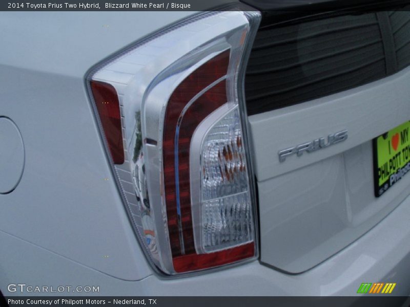 Blizzard White Pearl / Bisque 2014 Toyota Prius Two Hybrid