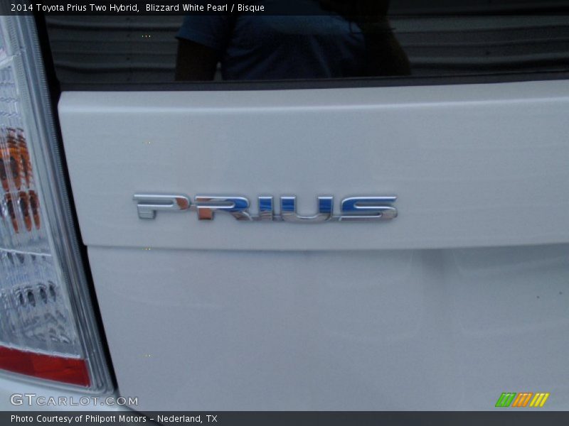 Blizzard White Pearl / Bisque 2014 Toyota Prius Two Hybrid