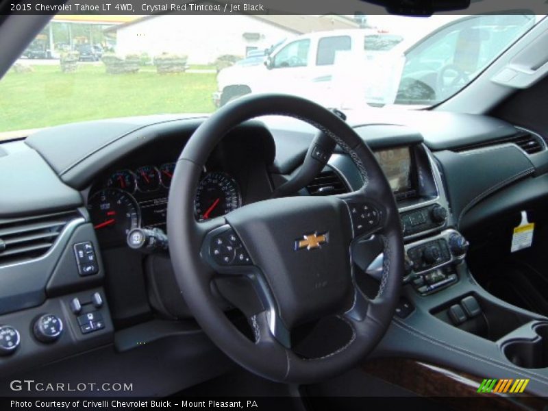 Crystal Red Tintcoat / Jet Black 2015 Chevrolet Tahoe LT 4WD
