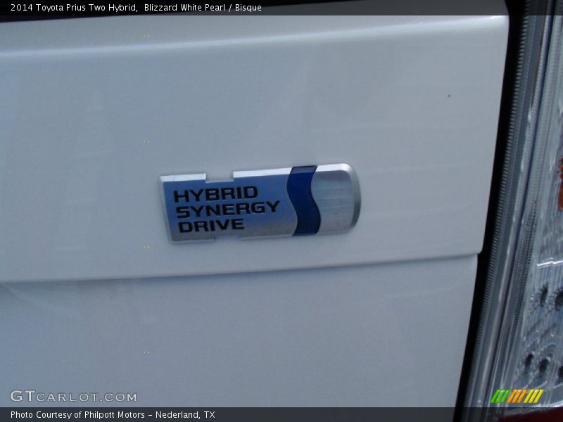 Blizzard White Pearl / Bisque 2014 Toyota Prius Two Hybrid