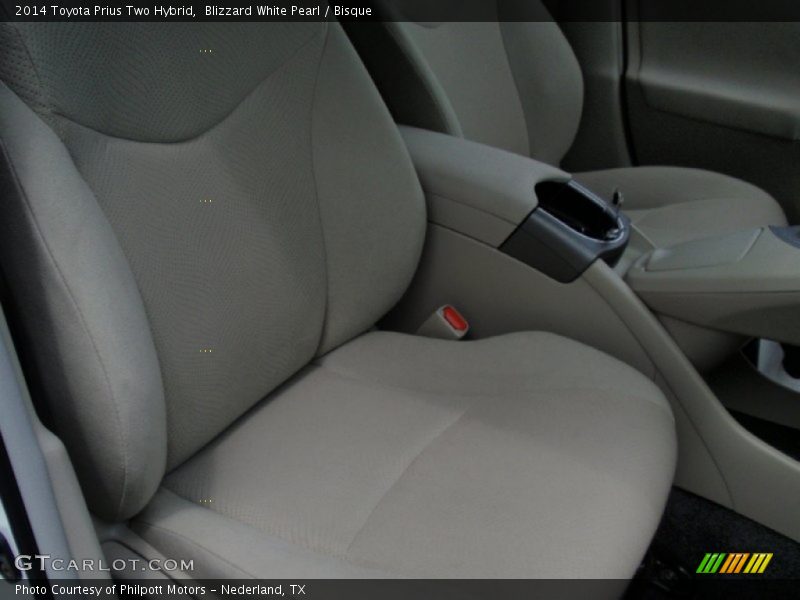 Blizzard White Pearl / Bisque 2014 Toyota Prius Two Hybrid