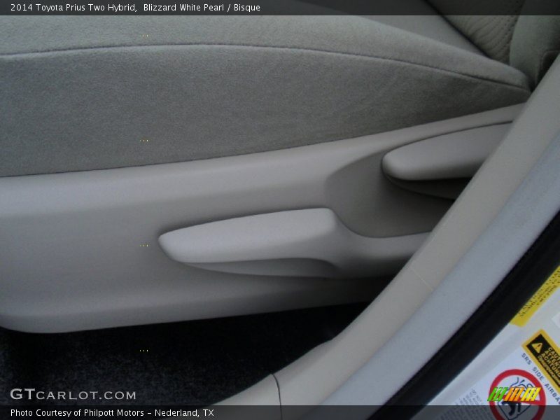 Blizzard White Pearl / Bisque 2014 Toyota Prius Two Hybrid