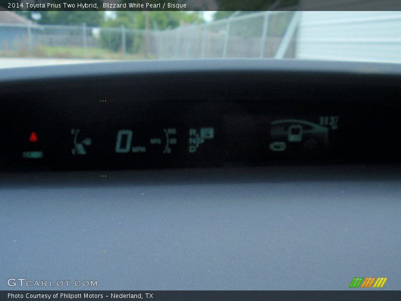 Blizzard White Pearl / Bisque 2014 Toyota Prius Two Hybrid