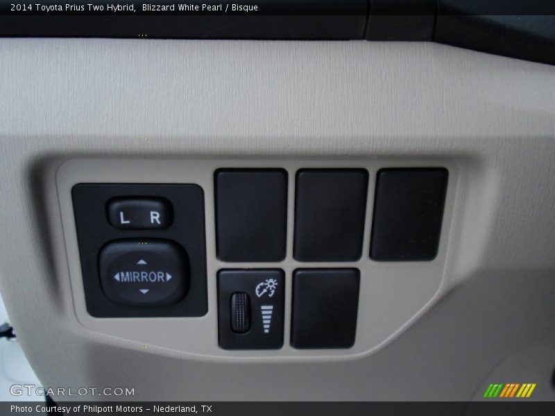 Blizzard White Pearl / Bisque 2014 Toyota Prius Two Hybrid
