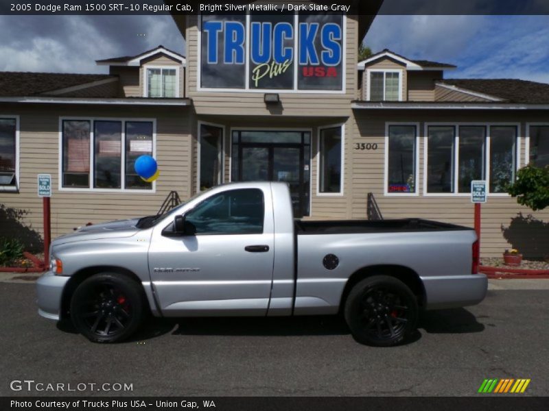 Bright Silver Metallic / Dark Slate Gray 2005 Dodge Ram 1500 SRT-10 Regular Cab