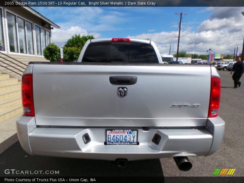 Bright Silver Metallic / Dark Slate Gray 2005 Dodge Ram 1500 SRT-10 Regular Cab