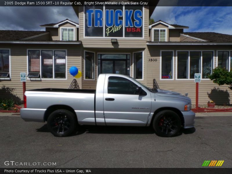 Bright Silver Metallic / Dark Slate Gray 2005 Dodge Ram 1500 SRT-10 Regular Cab