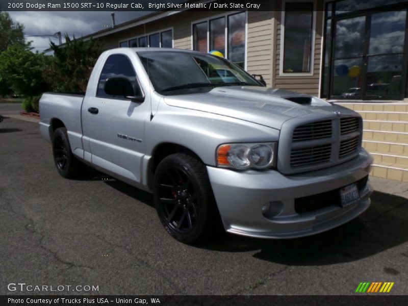 Bright Silver Metallic / Dark Slate Gray 2005 Dodge Ram 1500 SRT-10 Regular Cab