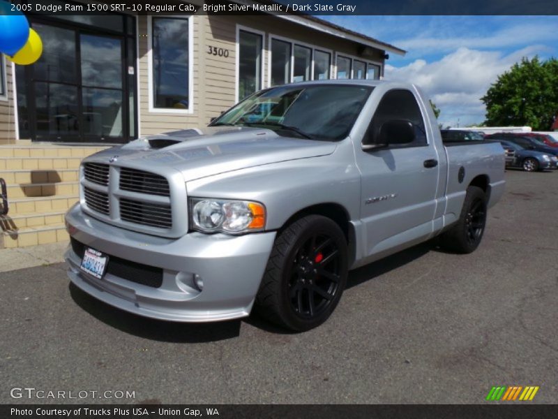 Bright Silver Metallic / Dark Slate Gray 2005 Dodge Ram 1500 SRT-10 Regular Cab