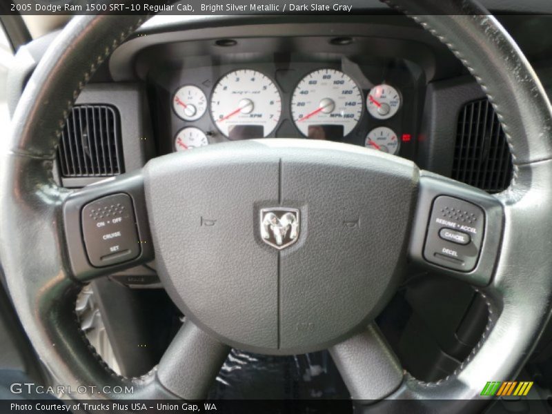 Bright Silver Metallic / Dark Slate Gray 2005 Dodge Ram 1500 SRT-10 Regular Cab