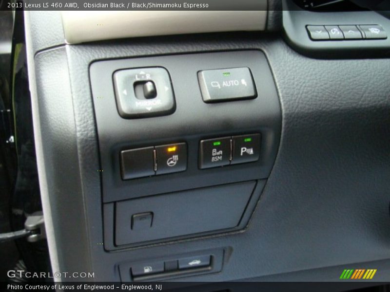 Obsidian Black / Black/Shimamoku Espresso 2013 Lexus LS 460 AWD