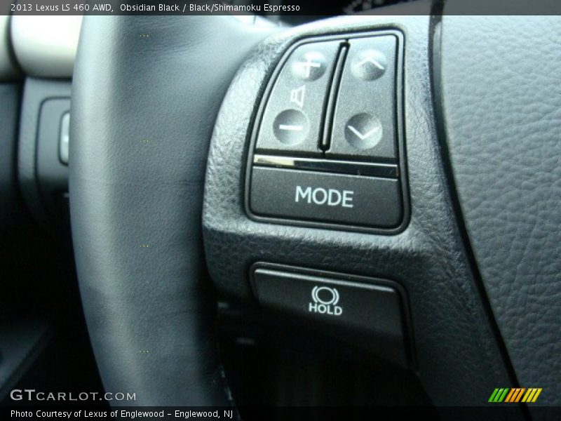 Obsidian Black / Black/Shimamoku Espresso 2013 Lexus LS 460 AWD