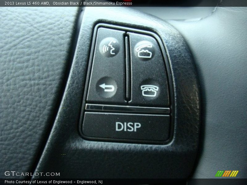 Obsidian Black / Black/Shimamoku Espresso 2013 Lexus LS 460 AWD