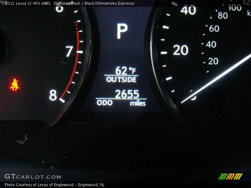 Obsidian Black / Black/Shimamoku Espresso 2013 Lexus LS 460 AWD