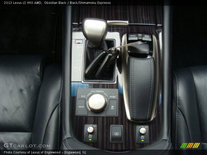 Obsidian Black / Black/Shimamoku Espresso 2013 Lexus LS 460 AWD