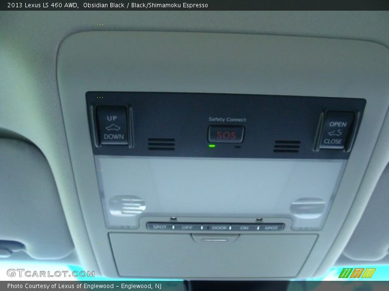 Obsidian Black / Black/Shimamoku Espresso 2013 Lexus LS 460 AWD