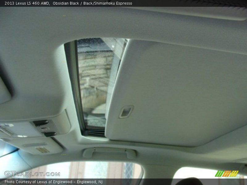 Obsidian Black / Black/Shimamoku Espresso 2013 Lexus LS 460 AWD
